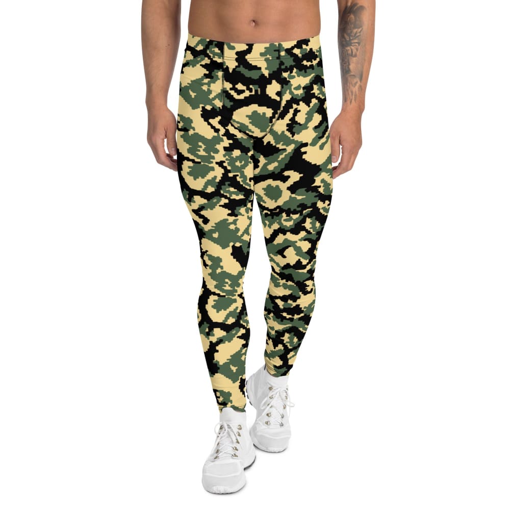 Russian WW2 TTsMKK Disruptive Tri Color CAMO Men’s Leggings - XS