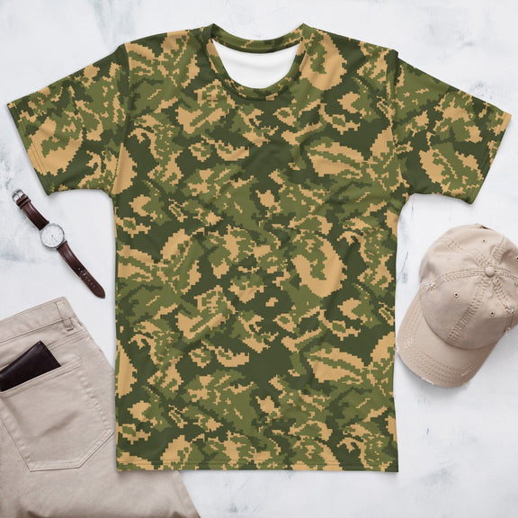 Russian WW2 TTsMKK Disruptive Tri Color CAMO Men’s T-shirt - Mens T-Shirts