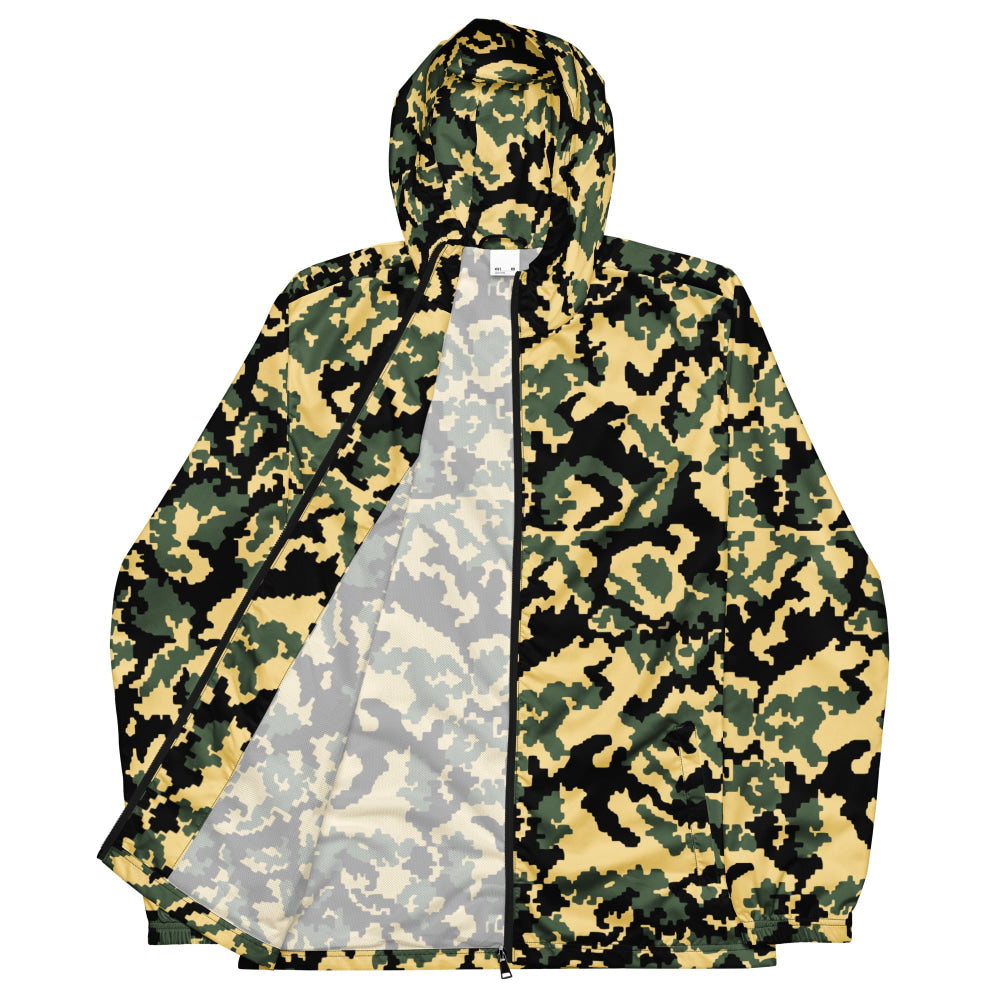 Russian WW2 TTsMKK Disruptive Tri Color CAMO Men’s windbreaker - Mens Windbreaker