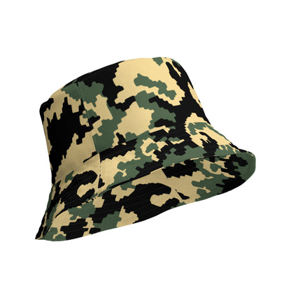 Russian WW2 TTsMKK Disruptive Tri Color CAMO Reversible bucket hat - Bucket Hat