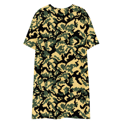 Russian WW2 TTsMKK Disruptive Tri Color CAMO T-shirt dress - Womens T-Shirt Dress