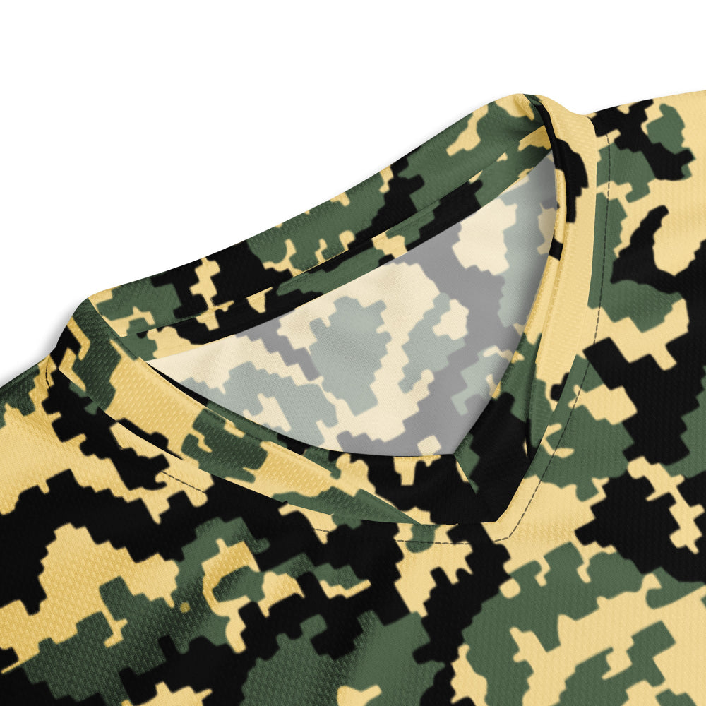 Russian WW2 TTsMKK Disruptive Tri Color CAMO unisex sports jersey - Unisex Sports Jersey