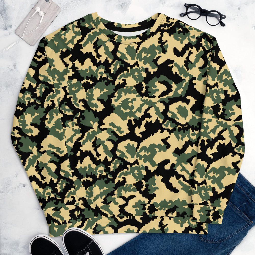 Russian WW2 TTsMKK Disruptive Tri Color CAMO Unisex Sweatshirt