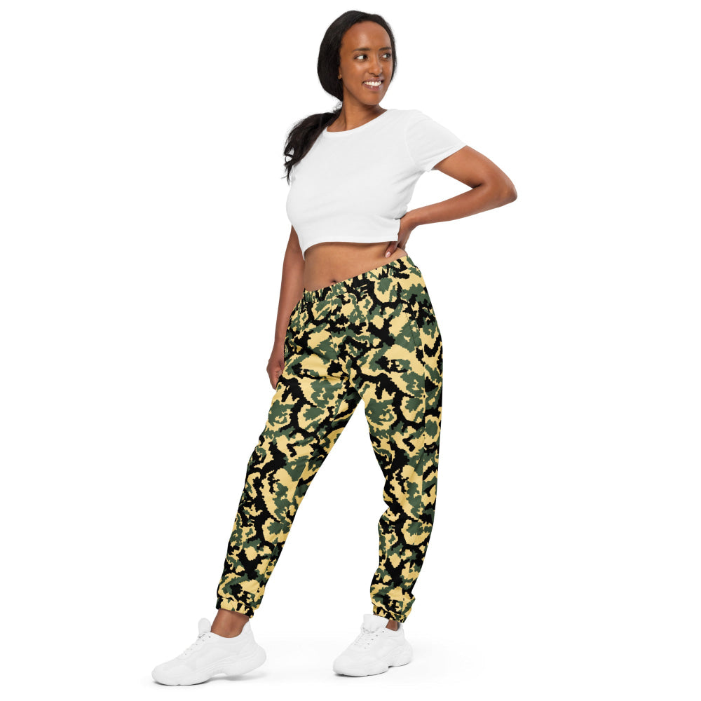 Russian WW2 TTsMKK Disruptive Tri Color CAMO Unisex track pants - Track Pants