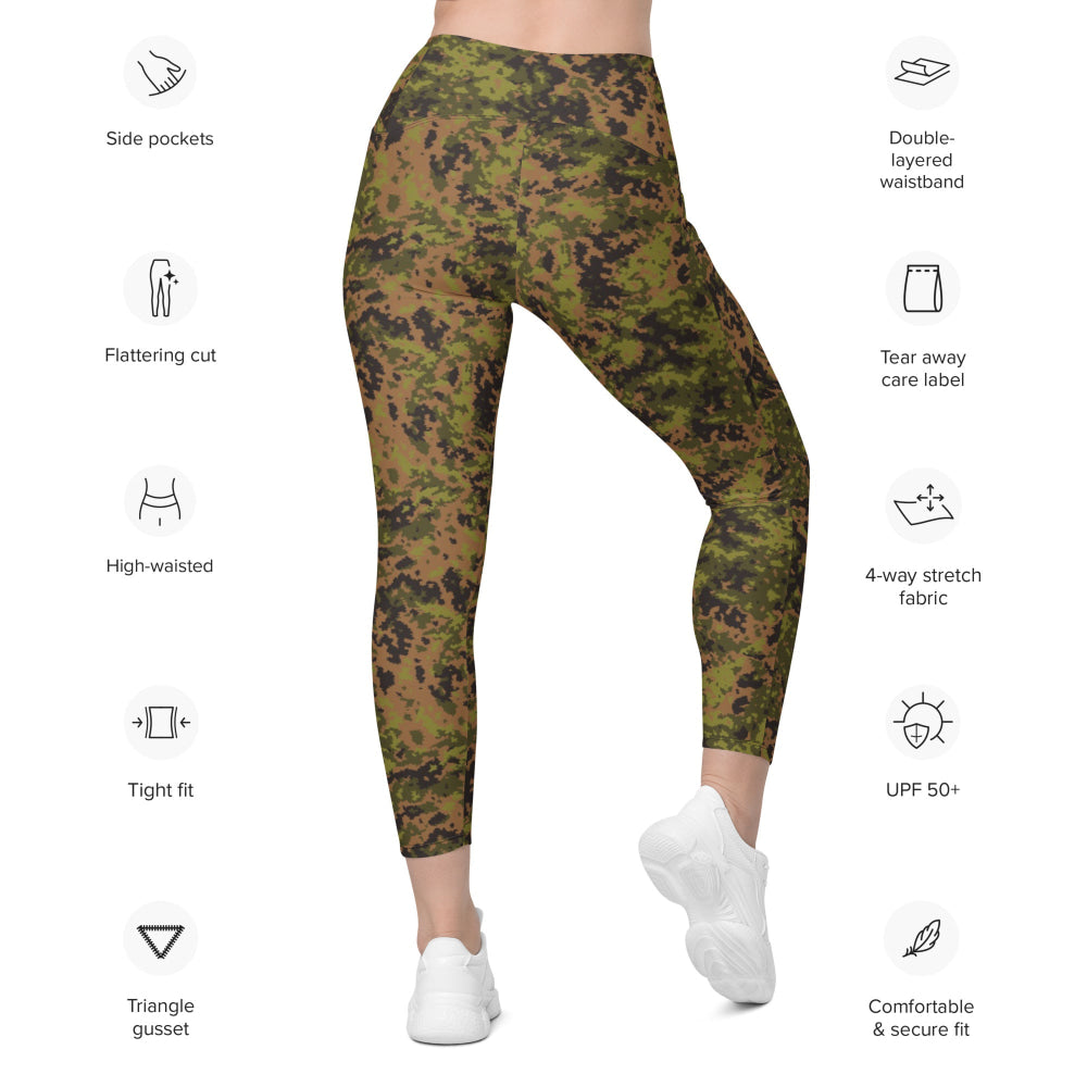 Russian Yeger (Hunter) CAMO Leggings with pockets - Womens With Pockets