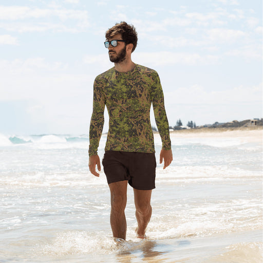 Yeger Hunter Russian CAMO Mens Long-Sleeve Rash Guard - XS