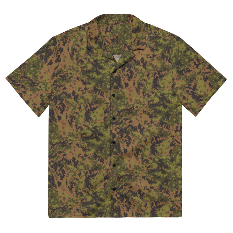 Yeger Hunter Russian CAMO Unisex Short-Sleeve Button Shirt - 2XS