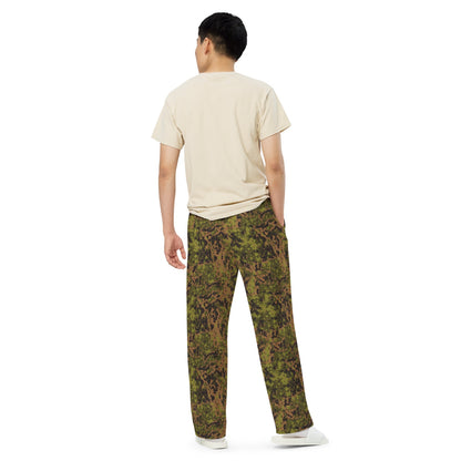 Russian Yeger (Hunter) CAMO unisex wide-leg pants - Unisex Wide-Leg Pants