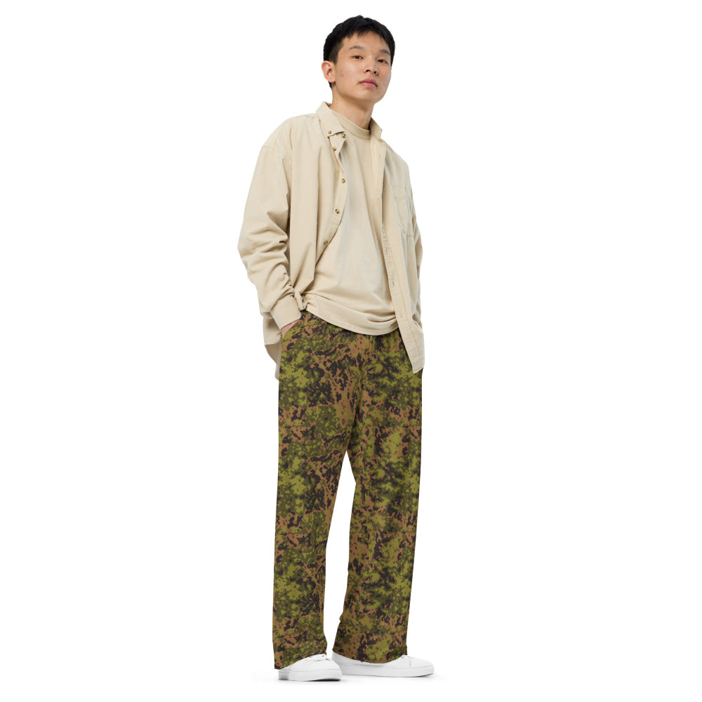 Russian Yeger (Hunter) CAMO unisex wide-leg pants - Unisex Wide-Leg Pants