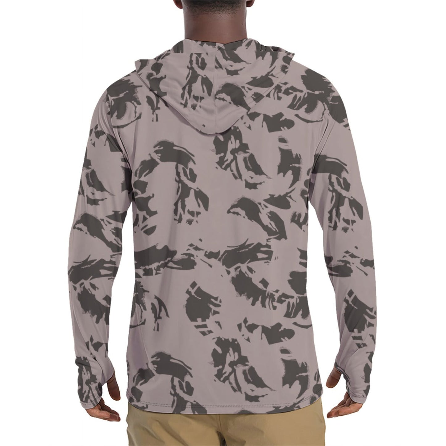 SADF DPM Special Police CAMO Mens Sunscreen Sports Hoodie With Thumb Holes