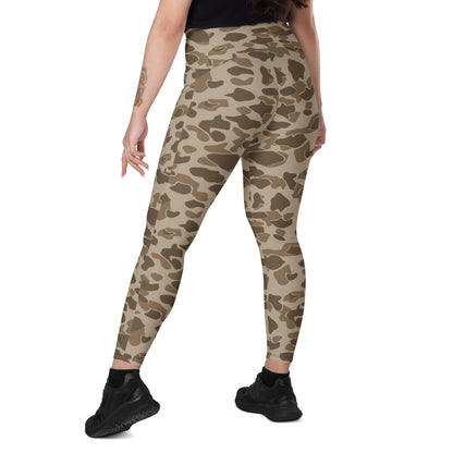 Sandbeach Frog Skin CAMO Leggings with pockets - Womens With Pockets