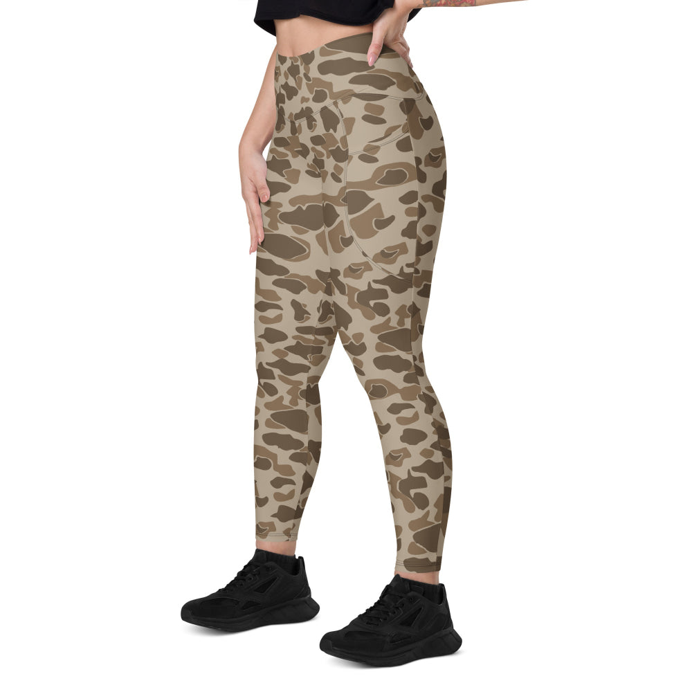 Sandbeach Frog Skin CAMO Leggings with pockets - Womens With Pockets