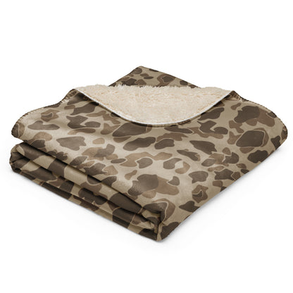 Sandbeach Frog Skin CAMO Sherpa blanket - Blanket