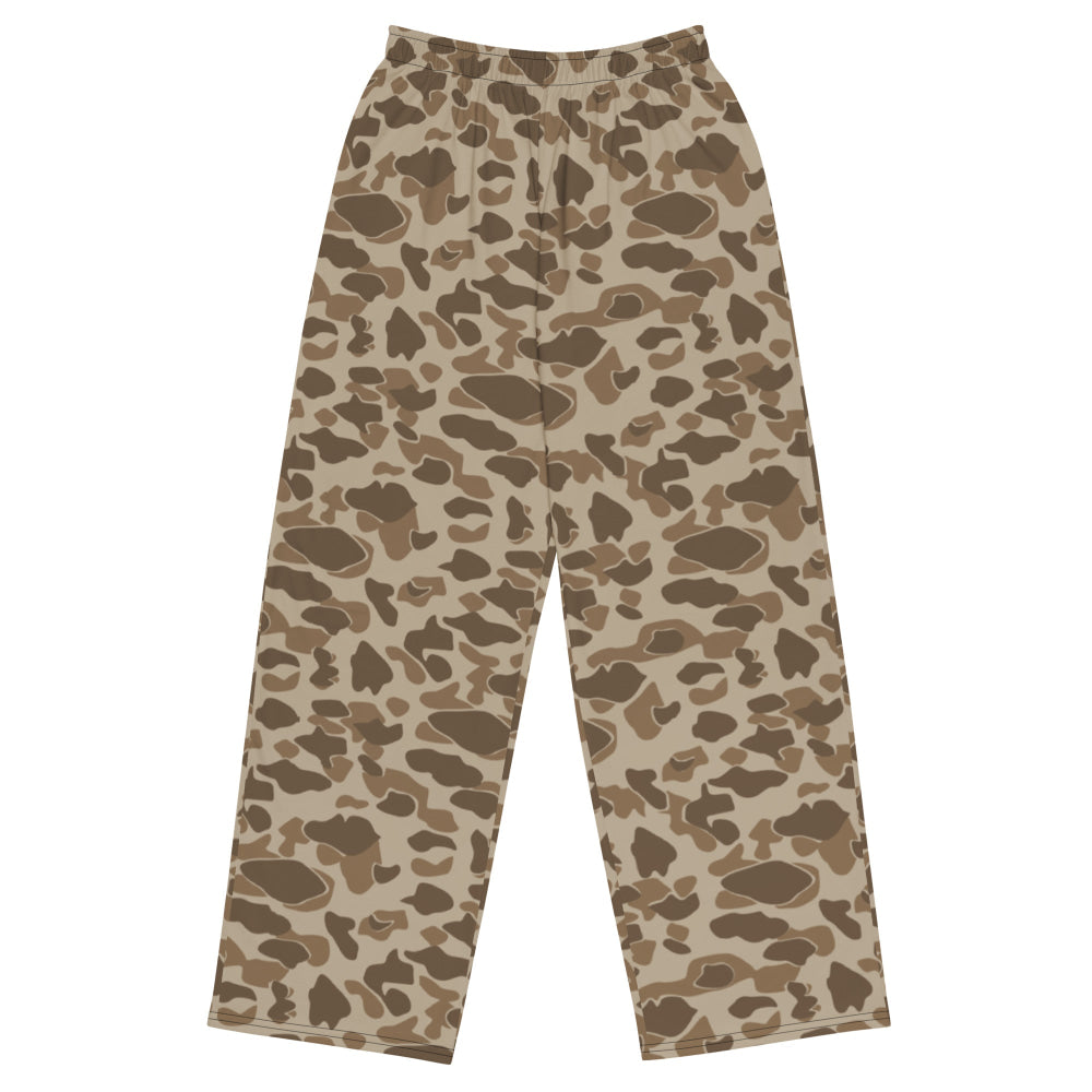 Sandbeach Frog Skin CAMO unisex wide-leg pants - 2XS - Unisex Wide-Leg Pants