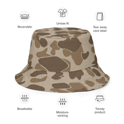 Sandbeach Frogskin CAMO Reversible bucket hat