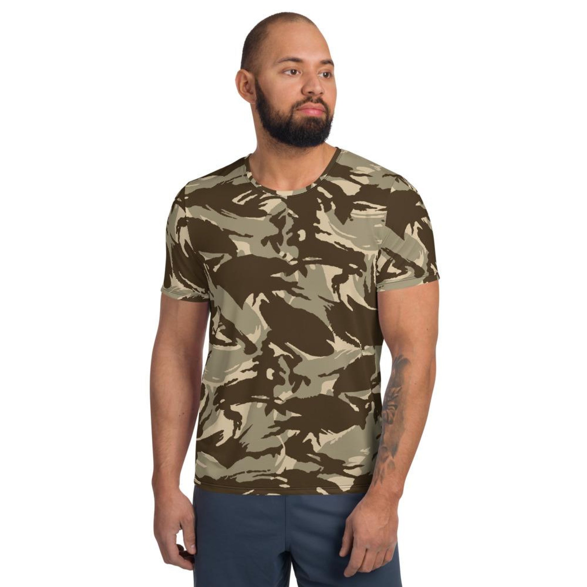 Saudi Arabia DPM Desert Mens Athletic T-shirt - XS - T-Shirts