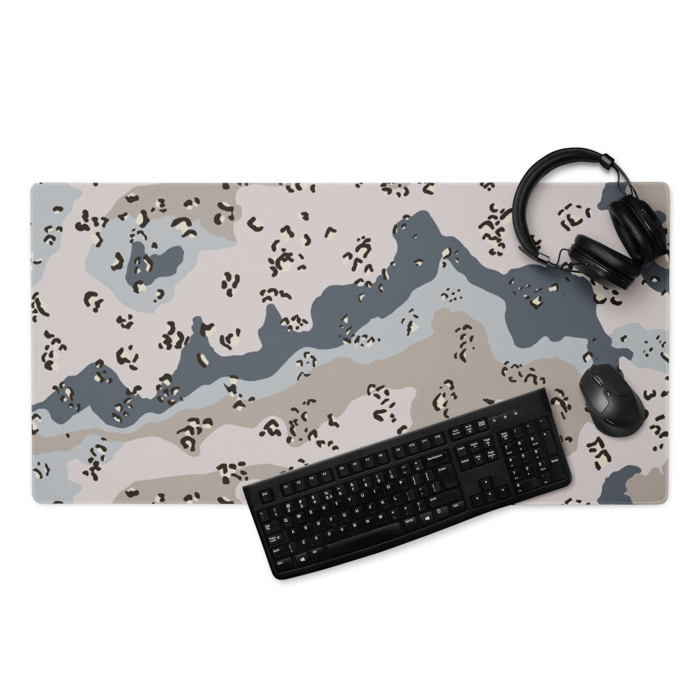 Saudi Arabian Chocolate Chip Desert Border Guard CAMO Gaming mouse pad - 36″×18″ - Mouse Pad