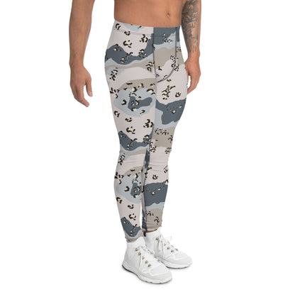 Saudi Arabian Chocolate Chip Desert Border Guard CAMO Men’s Leggings - Mens