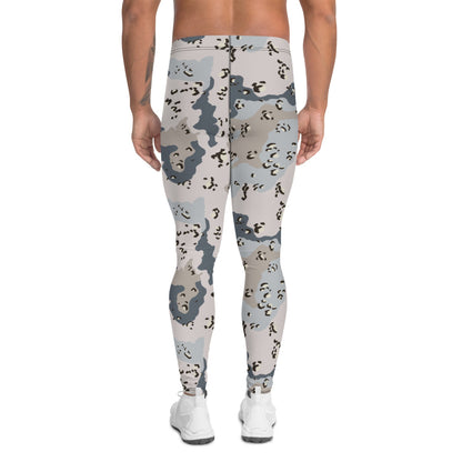 Saudi Arabian Chocolate Chip Desert Border Guard CAMO Men’s Leggings - Mens