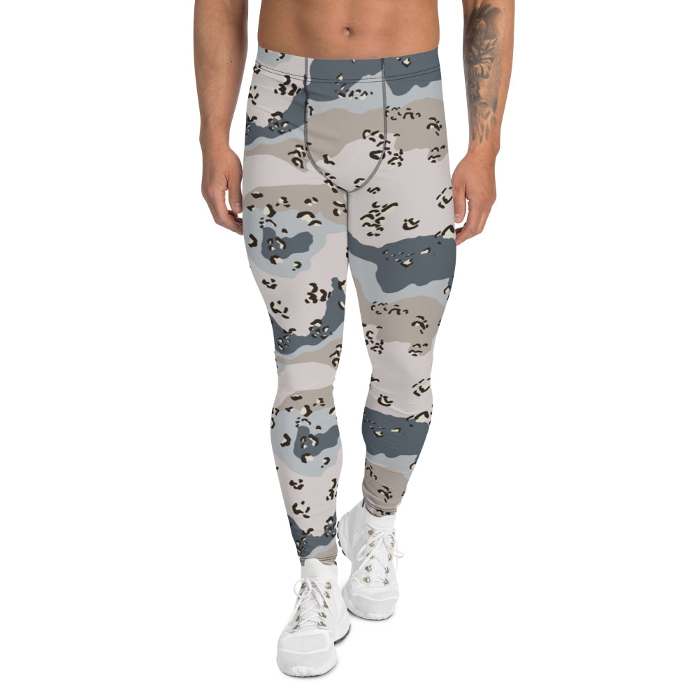 Saudi Arabian Chocolate Chip Desert Border Guard CAMO Men’s Leggings - XS - Mens