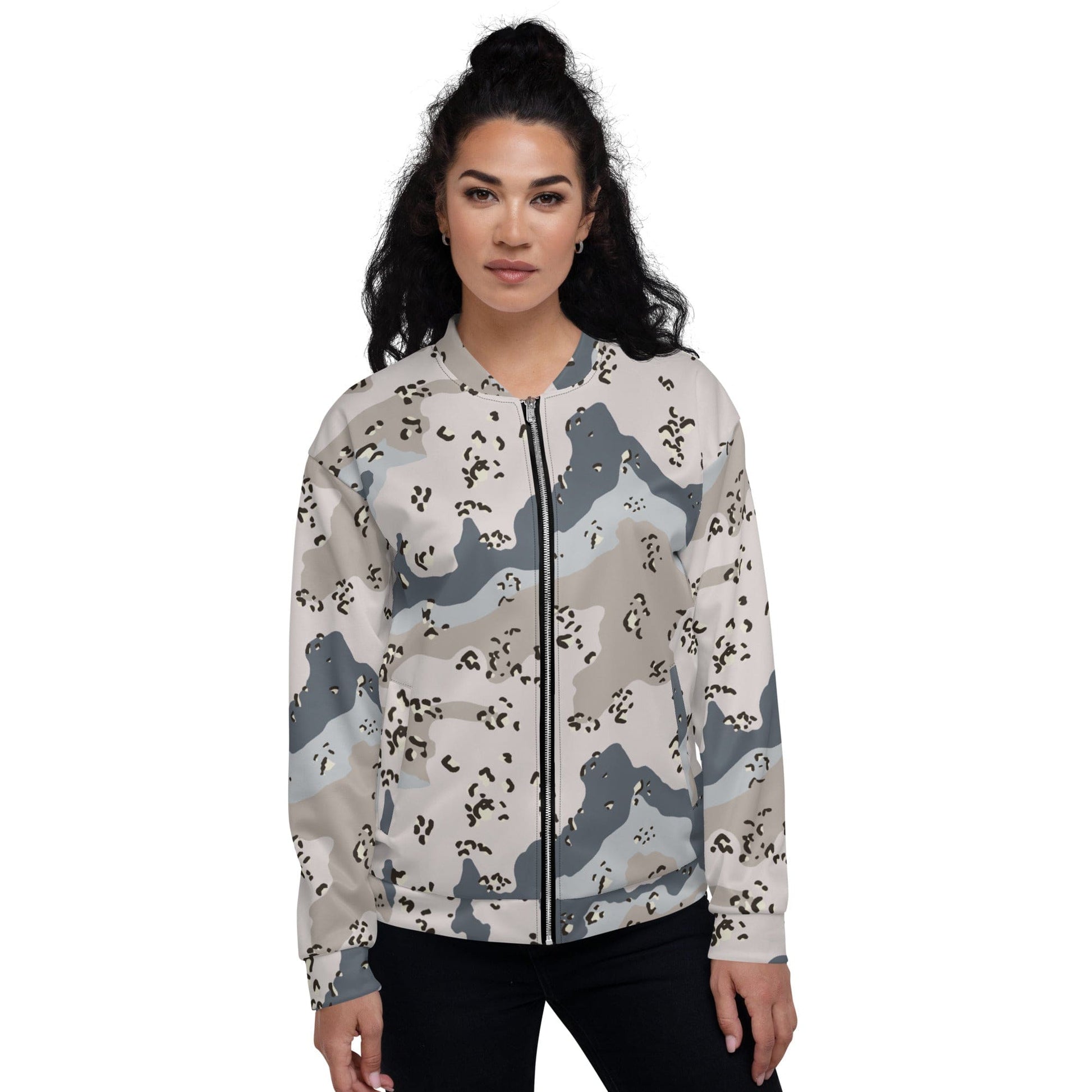 Saudi Arabian Chocolate Chip Desert Border Guard CAMO Unisex Bomber Jacket