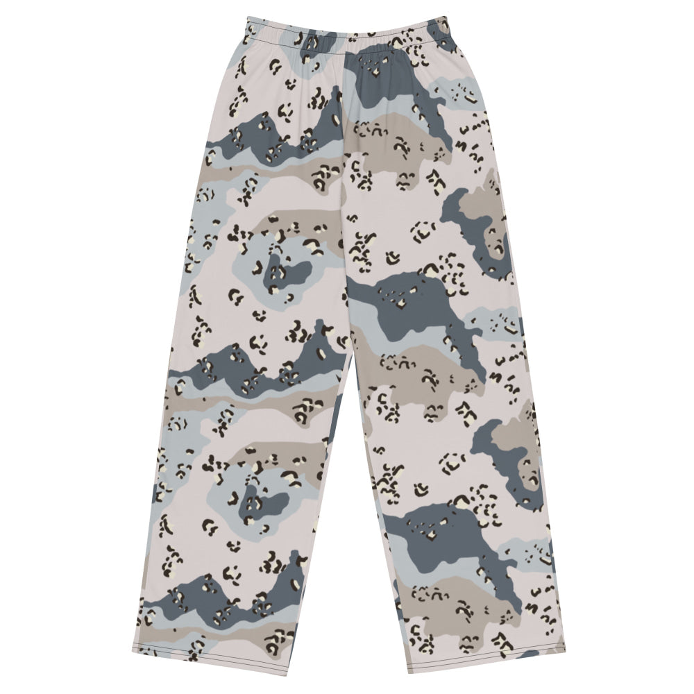 Saudi Arabian Chocolate Chip Desert Border Guard CAMO unisex wide-leg pants - 2XS - Unisex Wide-Leg Pants