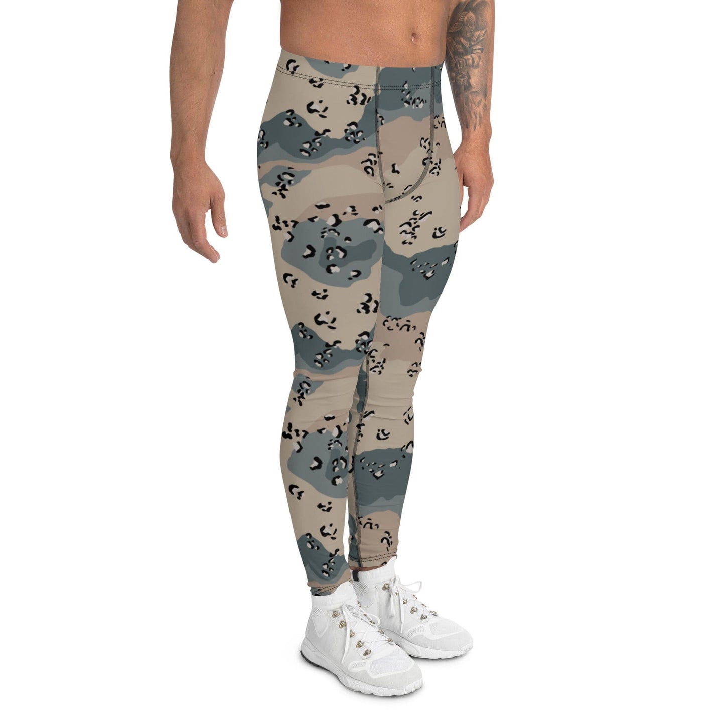 Saudi Arabian Chocolate Chip Desert Marines CAMO Men’s Leggings - Mens