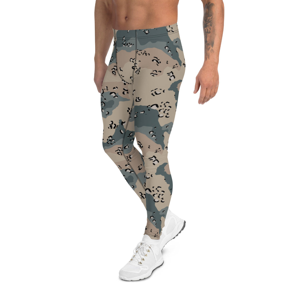 Saudi Arabian Chocolate Chip Desert Marines CAMO Men’s Leggings - Mens