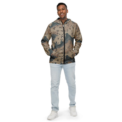 Saudi Arabian Chocolate Chip Desert Marines CAMO Men’s windbreaker - Mens Windbreaker