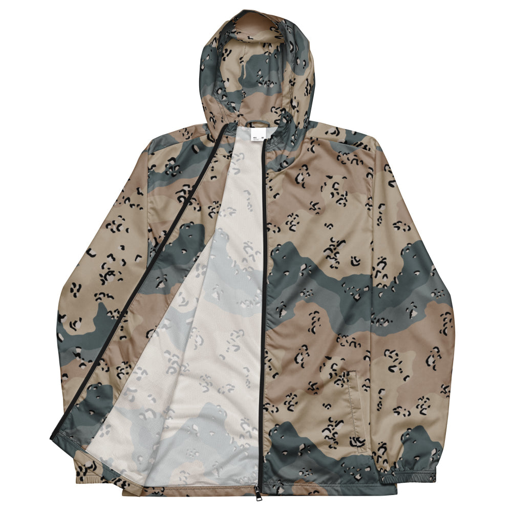 Saudi Arabian Chocolate Chip Desert Marines CAMO Men’s windbreaker - Mens Windbreaker