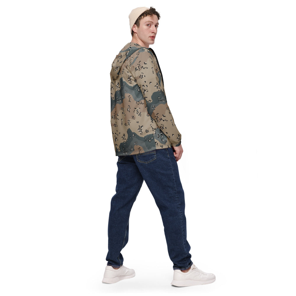 Saudi Arabian Chocolate Chip Desert Marines CAMO Men’s windbreaker - Mens Windbreaker