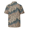 Saudi Arabian Chocolate Chip Desert Marines CAMO Unisex button shirt - Unisex button shirt