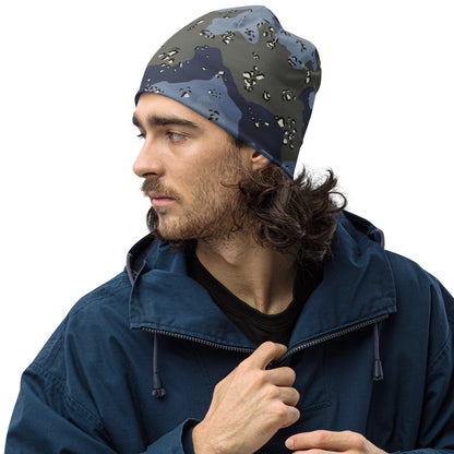 Saudi Arabian Chocolate Chip Security Forces Desert Urban Blue CAMO Beanie - S