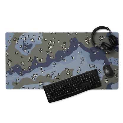 Saudi Arabian Chocolate Chip Security Forces Desert Urban Blue CAMO Gaming mouse pad - 36″×18″ - Mouse Pad