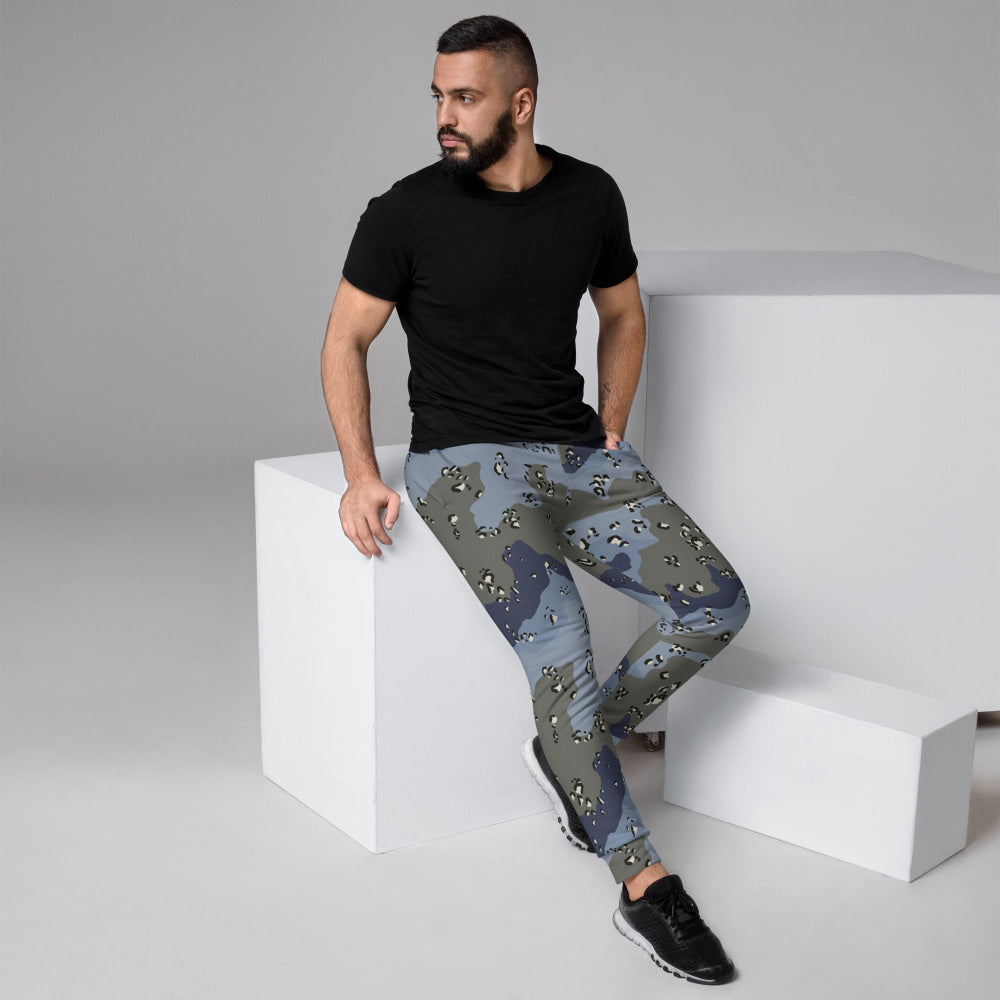 Saudi Arabian Chocolate Chip Security Forces Desert Urban Blue CAMO Men’s Joggers - XS - Mens