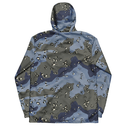 Saudi Arabian Chocolate Chip Security Forces Desert Urban Blue CAMO Men’s windbreaker - Mens Windbreaker