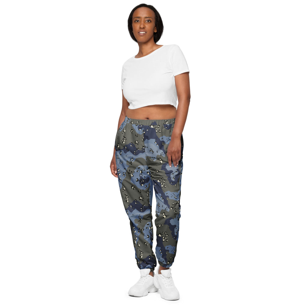 Saudi Arabian Chocolate Chip Security Forces Desert Urban Blue CAMO Unisex track pants - Track Pants