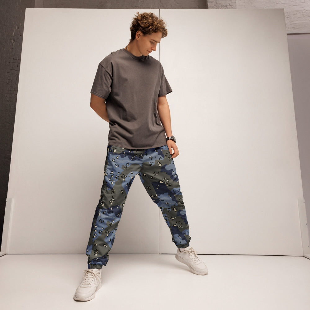 Saudi Arabian Chocolate Chip Security Forces Desert Urban Blue CAMO Unisex track pants - Track Pants