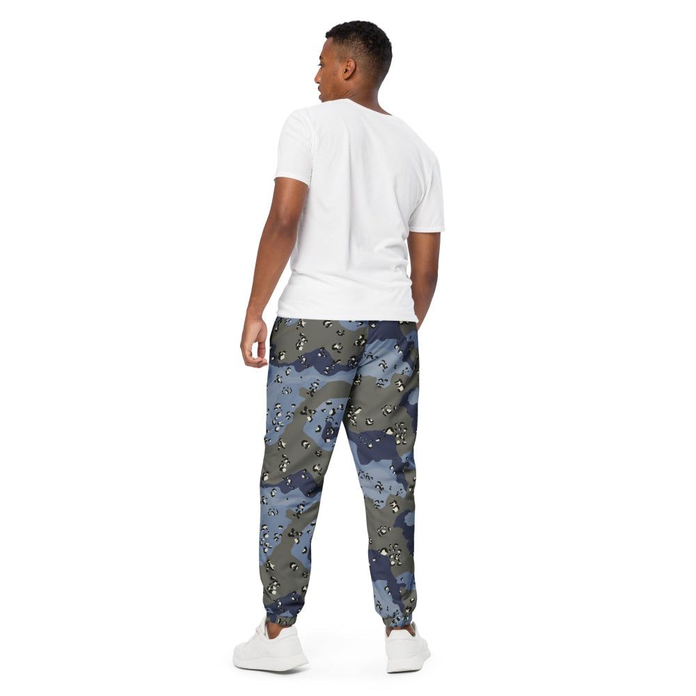 Saudi Arabian Chocolate Chip Security Forces Desert Urban Blue CAMO Unisex track pants - Track Pants