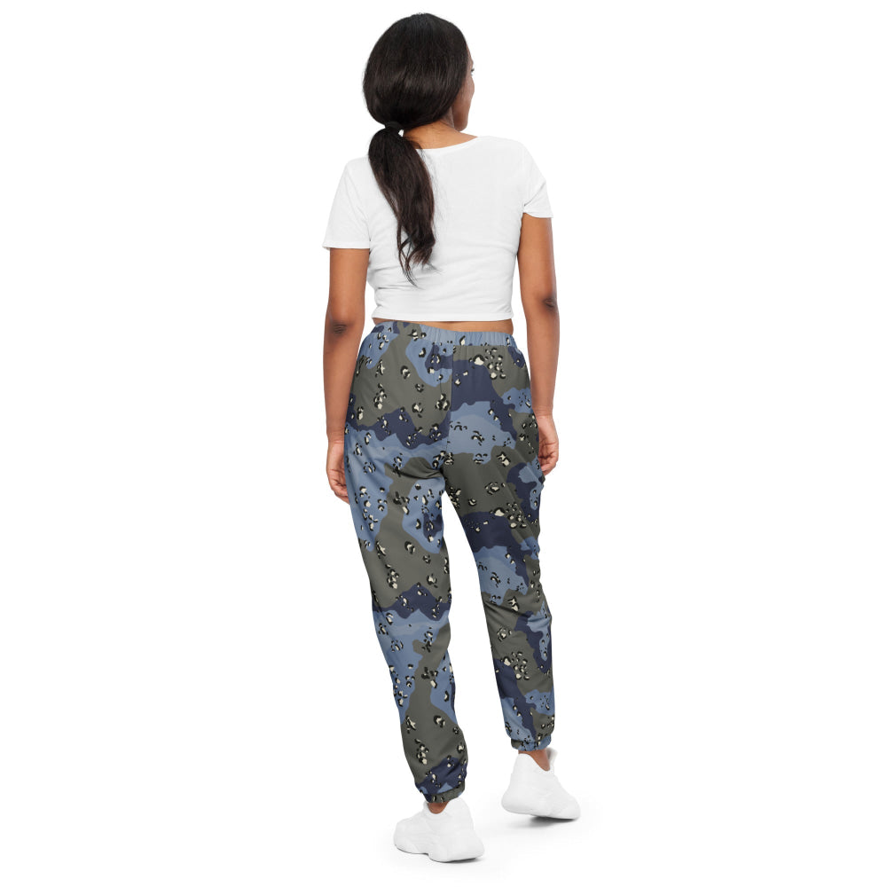 Saudi Arabian Chocolate Chip Security Forces Desert Urban Blue CAMO Unisex track pants - Track Pants