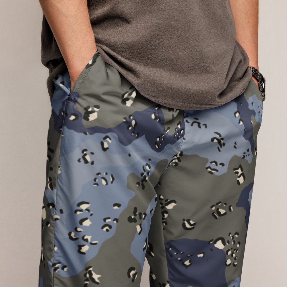 Saudi Arabian Chocolate Chip Security Forces Desert Urban Blue CAMO Unisex track pants - Track Pants