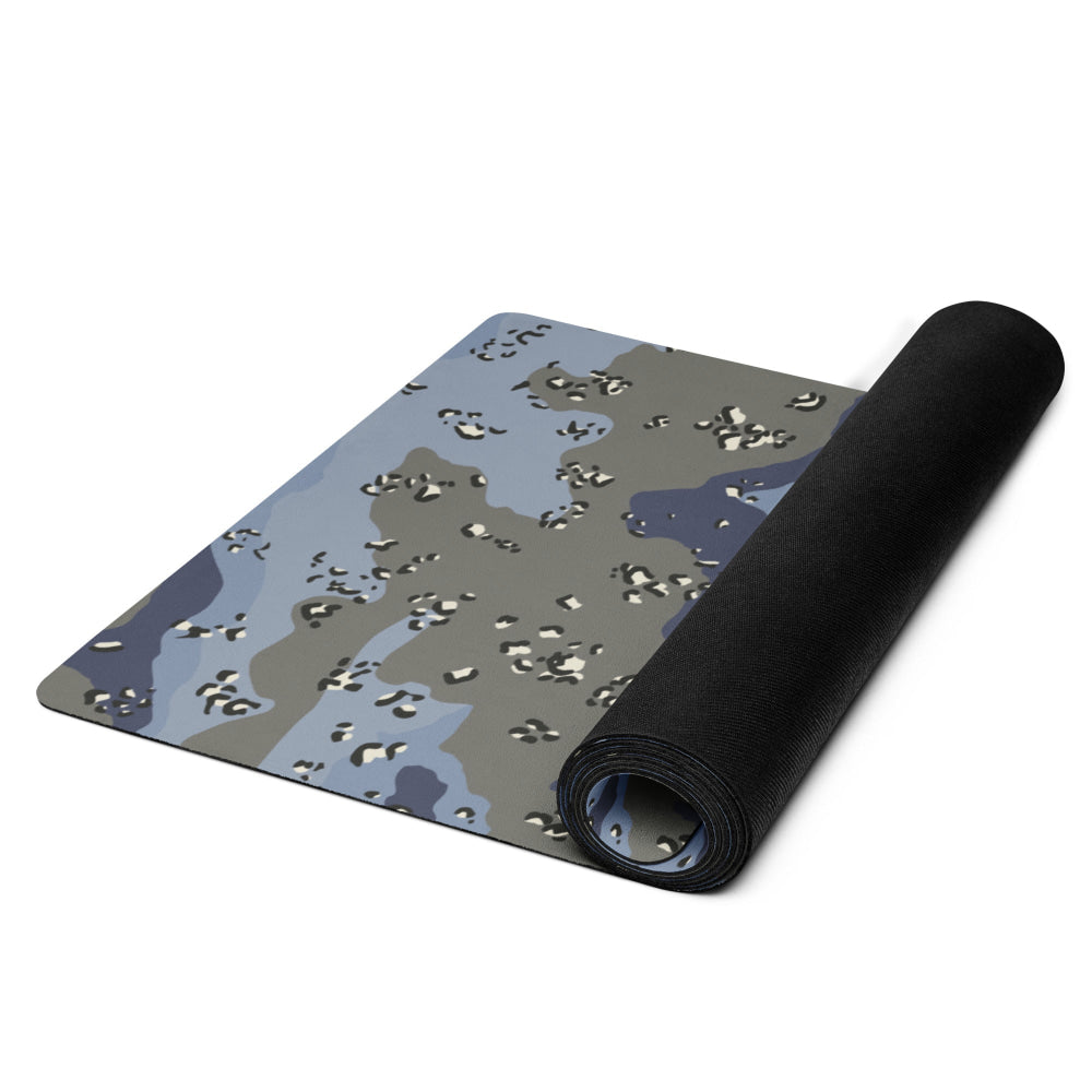 Saudi Arabian Chocolate Chip Security Forces Desert Urban Blue CAMO Yoga mat - Yoga mat