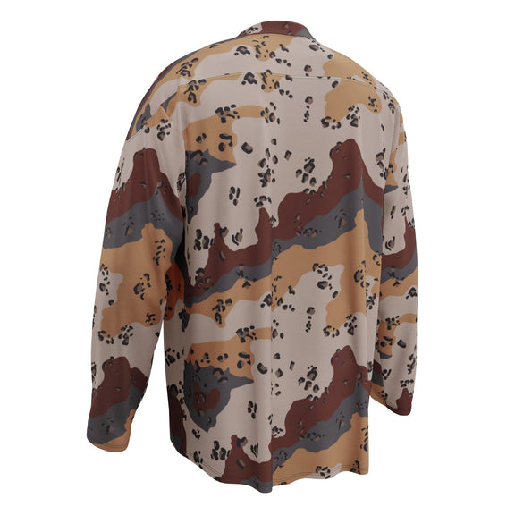 Saudi Arabian Chocolate Chip Special Security Forces Desert CAMO hockey fan jersey - Hockey Jerseys