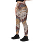 Saudi Arabian Chocolate Chip Special Security Forces Desert CAMO Leggings with pockets - Womens