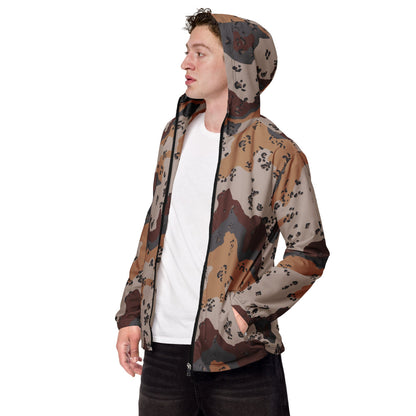 Saudi Arabian Chocolate Chip Special Security Forces Desert CAMO Men’s windbreaker - XS - Mens Windbreaker