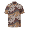 Saudi Chocolate Chip Desert Mountain CAMO Unisex button shirt - Button Shirts