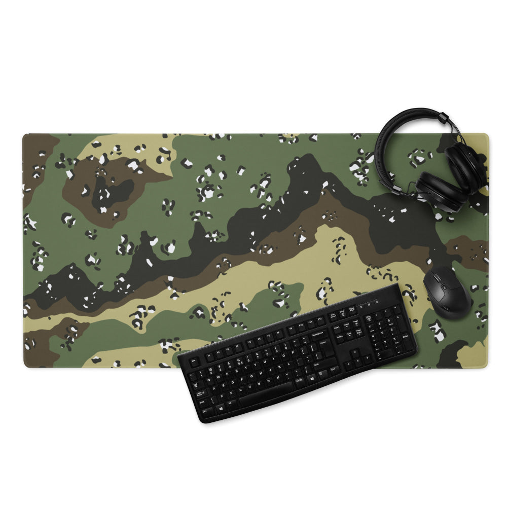 Saudi Arabian Chocolate Chip Special Security Forces Temperate CAMO Gaming mouse pad - 36″×18″ - Mouse Pad