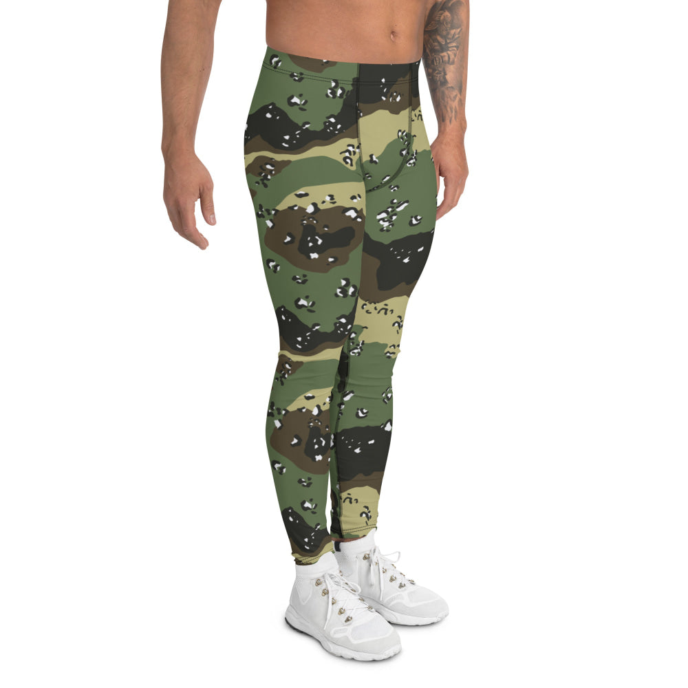 Saudi Arabian Chocolate Chip Special Security Forces Temperate CAMO Men’s Leggings - Mens