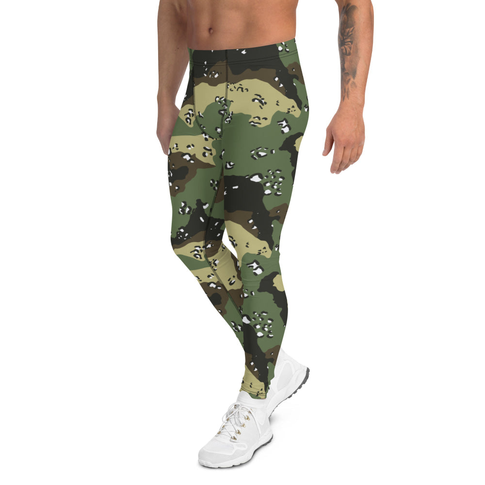 Saudi Arabian Chocolate Chip Special Security Forces Temperate CAMO Men’s Leggings - Mens