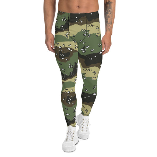 Saudi Arabian Chocolate Chip Special Security Forces Temperate CAMO Men’s Leggings - XS - Mens